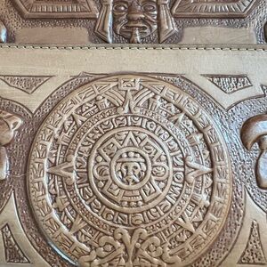 Vintage leather Mexican purse
